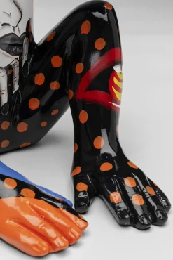 Sale KARE Design Figurka dekoracyjna Graffiti Monkey niebieska 39cm - KARE