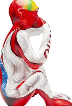 New KARE Design Figurka dekoracyjna Graffiti Monkey czerwona 39cm - KARE