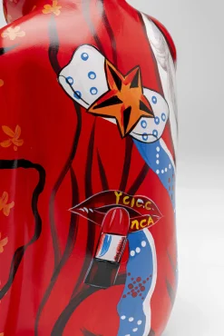 New KARE Design Figurka dekoracyjna Graffiti Monkey czerwona 39cm - KARE