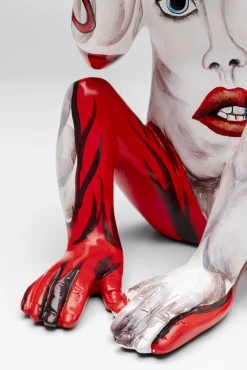 New KARE Design Figurka dekoracyjna Graffiti Monkey czerwona 39cm - KARE