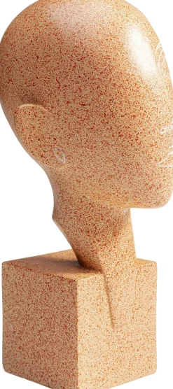 Hot KARE Design Figurka dekoracyjna Half a Face 14x30 cm brązowa - KARE