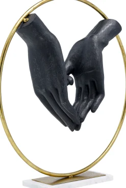 Best KARE Design Figurka dekoracyjna Heart Hand 60x62 cm czarno-złota - KARE
