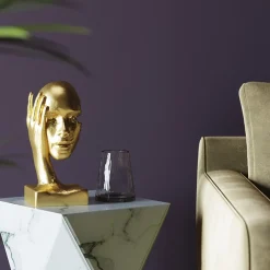 Clearance KARE Design Figurka dekoracyjna In My Mind 14x30 cm złota - KARE