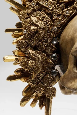Discount KARE Design Figurka dekoracyjna King Skull 34x42 cm - KARE