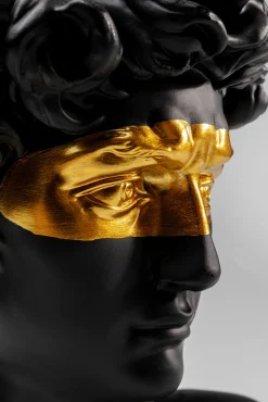 Sale KARE Design Figurka dekoracyjna klasyczna czarna oczy złote 18x30 cm - KARE