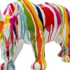 Fashion KARE Design Figurka dekoracyjna kolorowa ręcznie malowana nosorożec 34x18 cm - KARE