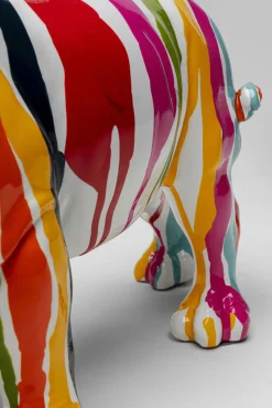 Fashion KARE Design Figurka dekoracyjna kolorowa ręcznie malowana nosorożec 34x18 cm - KARE