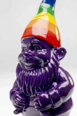 Hot KARE Design Figurka dekoracyjna krasnal fioletowy czapka kolorowa 11 cm - KARE