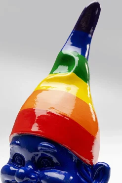 Sale KARE Design Figurka dekoracyjna krasnal niebieski czapka kolorowa 21 cm - KARE