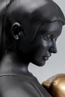 Online KARE Design Figurka dekoracyjna Lady Balboa 50x68 cm czarno-złota - KARE