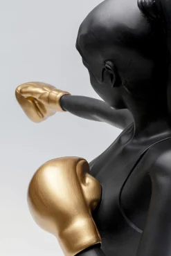 Online KARE Design Figurka dekoracyjna Lady Balboa 50x68 cm czarno-złota - KARE