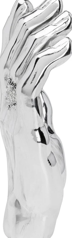 New KARE Design Figurka dekoracyjna Mano Diamond Ring 23x35 cm srebrna - KARE