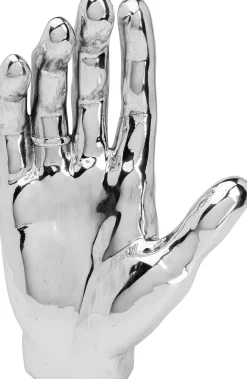 New KARE Design Figurka dekoracyjna Mano Diamond Ring 23x35 cm srebrna - KARE