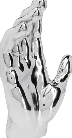 New KARE Design Figurka dekoracyjna Mano Diamond Ring 23x35 cm srebrna - KARE