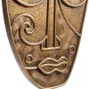 Best KARE Design Figurka dekoracyjna Mask Mathis 18x41 cm brązowo-złota - KARE