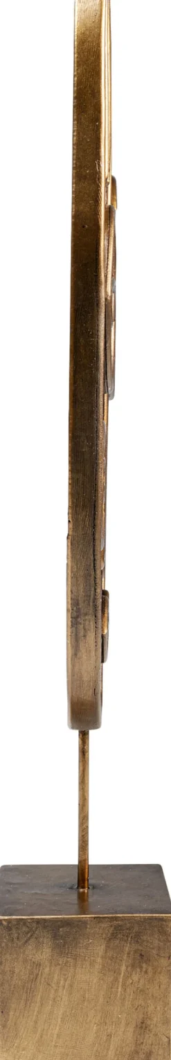 Best KARE Design Figurka dekoracyjna Mask Mathis 18x41 cm brązowo-złota - KARE