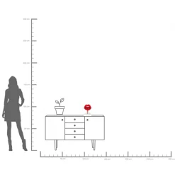 Discount KARE Design Figurka dekoracyjna nowoczesna usta czerwono-biała 21x26 cm - KARE