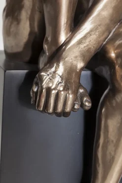 Fashion KARE Design Figurka dekoracyjna Nude Sad Angel 48x63 cm brązowa - KARE