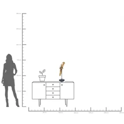 Discount KARE Design Figurka dekoracyjna Parrot 53 cm złota postarzana - lustrzana - KARE