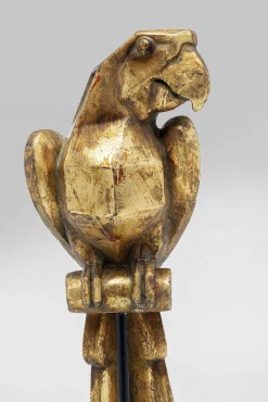 Discount KARE Design Figurka dekoracyjna Parrot 53 cm złota postarzana - lustrzana - KARE