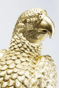 Online KARE Design Figurka dekoracyjna Parrot Ø26x40 cm czarno-złota - KARE