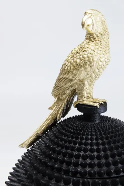 Online KARE Design Figurka dekoracyjna Parrot Ø26x40 cm czarno-złota - KARE