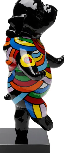 Discount KARE Design Figurka dekoracyjna ręcznie malowana kolorowa tańczący pies 30x53 cm - KARE