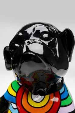 Discount KARE Design Figurka dekoracyjna ręcznie malowana kolorowa tańczący pies 30x53 cm - KARE