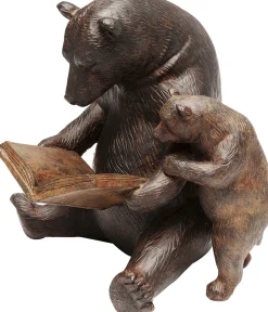 New KARE Design Figurka dekoracyjna Reading Bears 20x18 cm brązowa - KARE