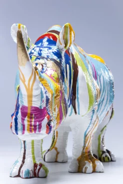 Hot KARE Design Figurka dekoracyjna Rhino 55x26 cm kolorowa - KARE