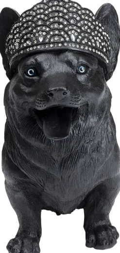 Hot KARE Design Figurka dekoracyjna Royal Standing Corgi 52x40 cm czarny - KARE