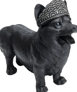 Hot KARE Design Figurka dekoracyjna Royal Standing Corgi 52x40 cm czarny - KARE