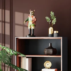 Discount KARE Design Figurka dekoracyjna Sir Frenchie Standing 18x41 cm kolorowa - KARE