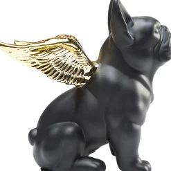 Hot KARE Design Figurka dekoracyjna Sitting Angel Dog 21x22 cm czarna - KARE