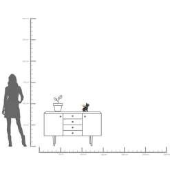 Hot KARE Design Figurka dekoracyjna Sitting Angel Dog 21x22 cm czarna - KARE