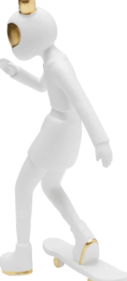 Best KARE Design Figurka dekoracyjna skater astronauta biała 17x33 cm - KARE