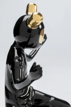 New KARE Design Figurka dekoracyjna skater astronauta 26x21 cm czarna - KARE