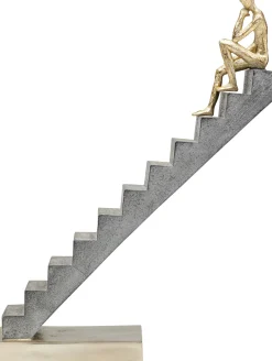 Hot KARE Design Figurka dekoracyjna Stairway 28x37 cm szara - KARE