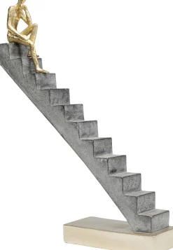 Hot KARE Design Figurka dekoracyjna Stairway 28x37 cm szara - KARE