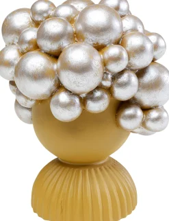 Outlet KARE Design Figurka dekoracyjna żółta motyw twarzy 15x19 cm - KARE