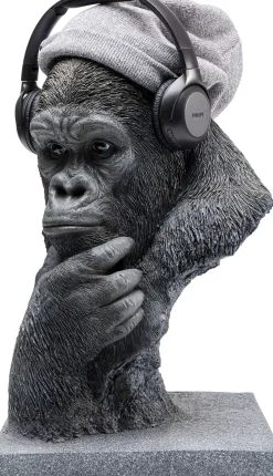 Sale KARE Design Figurka dekoracyjna Thinking Gorilla Head 29x49 cm - KARE