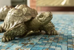 Fashion KARE Design Figurka dekoracyjna Turtle 26x20 cm złota - KARE