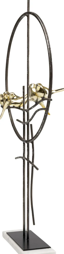 Outlet KARE Design Figurka dekoracyjna Tweet 39x64 cm złota - KARE