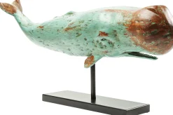 Fashion KARE Design Figurka dekoracyjna Whale Base 77x39 cm zielona - KARE