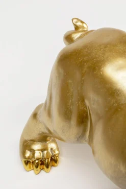 Discount KARE Design Figurka dekoracyjna ze schowkiem złota motyw zwierzęcy pies 37x23 cm - KARE