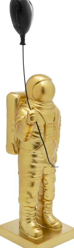 Discount KARE Design Figurka dekoracyjna złoty astronauta z czarnym balonem 41 cm - KARE