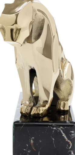 Fashion KARE Design Figurka dekroacyjna Lion on Marble 31x34 cm złota - KARE