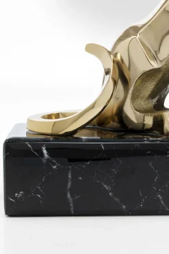 Fashion KARE Design Figurka dekroacyjna Lion on Marble 31x34 cm złota - KARE