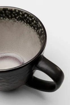 Fashion KARE Design Filiżanka ciemnoszara z uchem kamionka 11x9 cm - KARE
