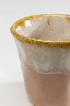 Hot KARE Design Filiżanka do espresso kamionkowa różowa 92 ml - KARE